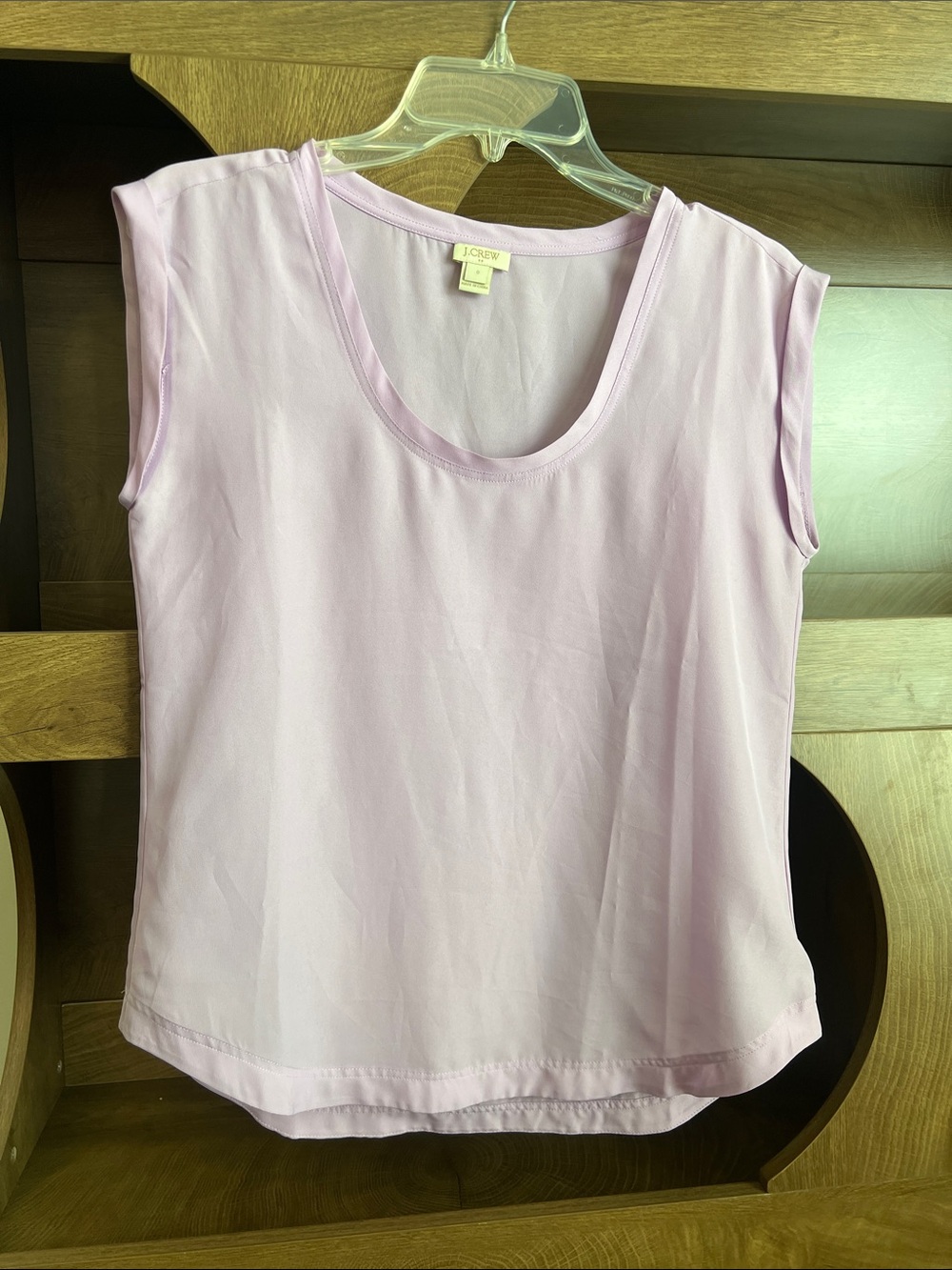 J. Crew Lavender Scoop Neck Sleeveless Top